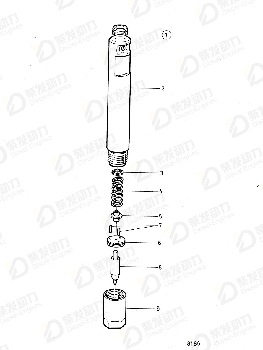 VOLVO Compression spring 6885720 Drawing